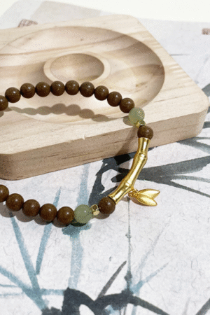 Bamboo knot lifting and fragrant bead bracelet